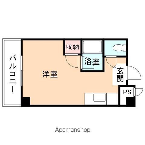 ベンベデール Ⅰ(ワンルーム/3階)の間取り写真