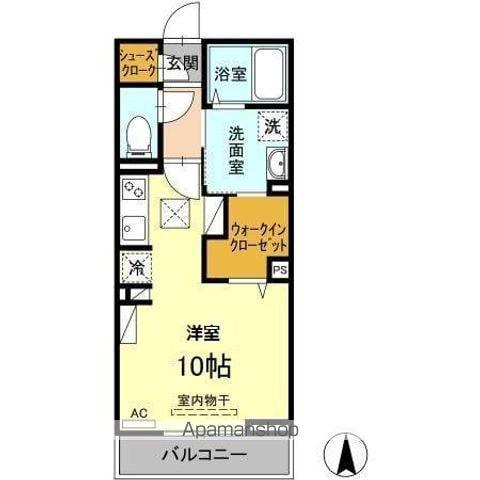 ロイヤルステージ北堀町(1K/1階)の間取り写真