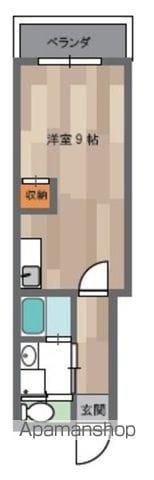 ロイヤルハイツ阿倍野(ワンルーム/2階)の間取り写真