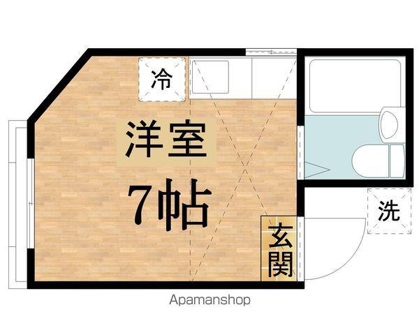 モンシャトーロッシィ(ワンルーム/2階)の間取り写真