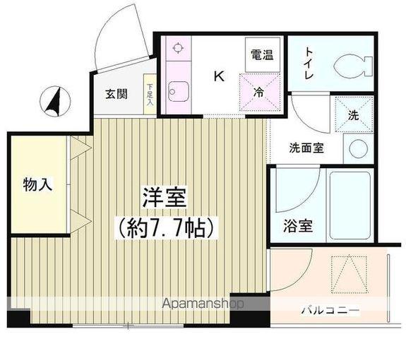 TKR神田多町(1K/5階)の間取り写真