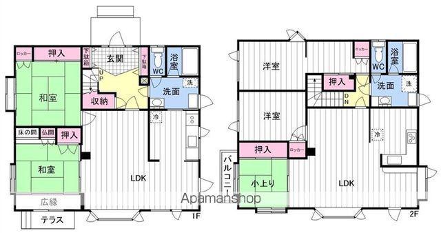 函館本線 手稲駅 徒歩26分 2階建 築40年(5LDK)の間取り写真