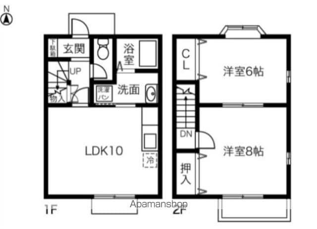 アペリーレ21(2LDK)の間取り写真