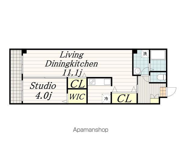 エリザベス(1LDK/2階)の間取り写真