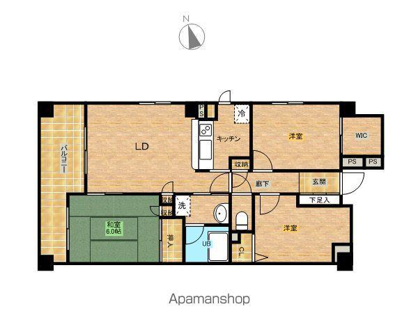 サクセス西高島平(3LDK/6階)の間取り写真