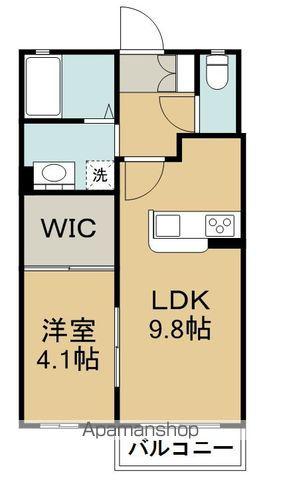 フォートレスⅡ(1LDK/1階)の間取り写真