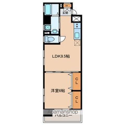 メゾンほおづきⅠ(1LDK/7階)の間取り写真
