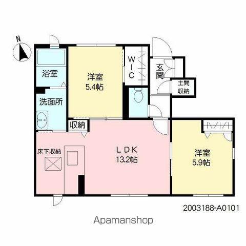 SHM FELISEED KH(2LDK/1階)の間取り写真