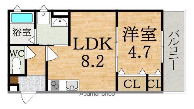 GRM小泉(1LDK/3階)の間取り写真