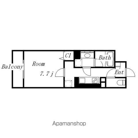MX-III(1K/5階)の間取り写真