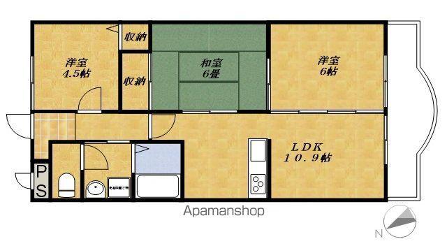 グリーンセピア223(3LDK/2階)の間取り写真