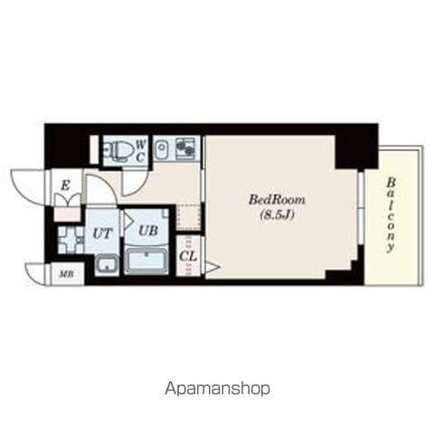 S-RESIDENCE平安通(1K/9階)の間取り写真