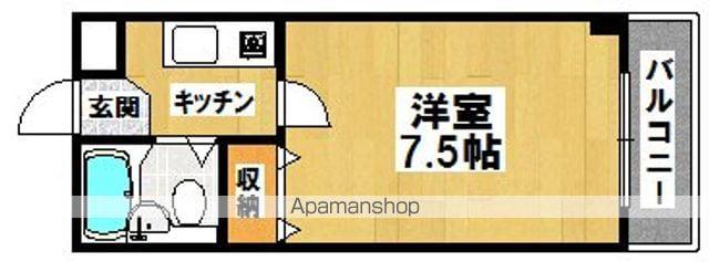 ロイヤルステート津久野(1K/3階)の間取り写真