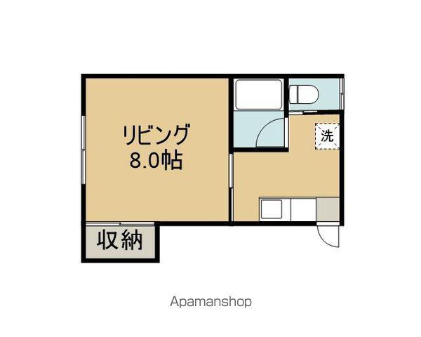 FUJI仙北(1K/2階)の間取り写真