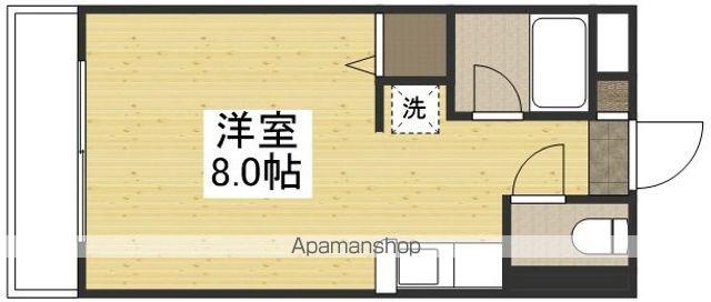 河合レジデンス(ワンルーム/1階)の間取り写真