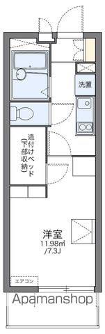レオパレスカンテサンス(1K/3階)の間取り写真