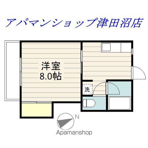 ハイツ創英(1K/1階)の間取り写真