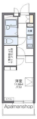 レオパレスシェルパ日進(1K/2階)の間取り写真