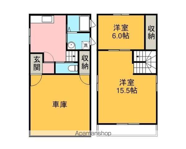 東北本線 紫波中央駅 徒歩12分 2階建 築16年(2K)の間取り写真