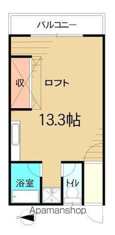 コーポラス春夏秋冬(ワンルーム/2階)の間取り写真