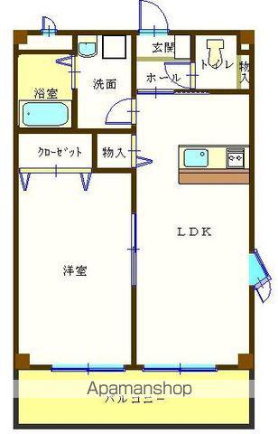 大滝第3ビル(1LDK/1階)の間取り写真