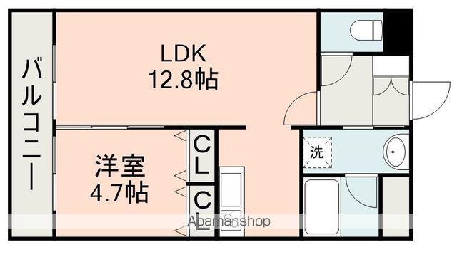 ミリーサ菊陽(1LDK/3階)の間取り写真