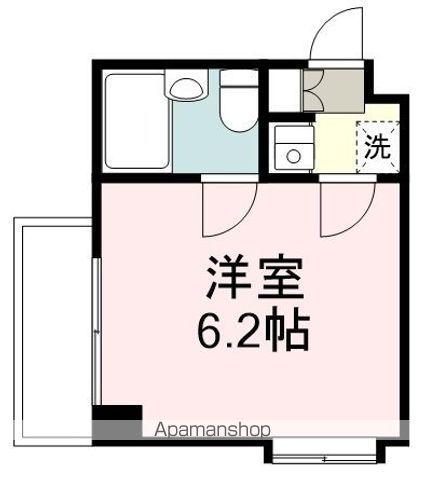 ロードパレス(1K/2階)の間取り写真