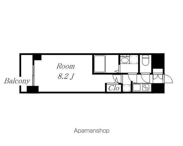 S-RESIDENCE熱田(1K/4階)の間取り写真