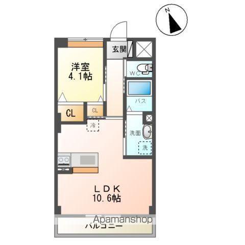 柳生マンション工事(1LDK/2階)の間取り写真
