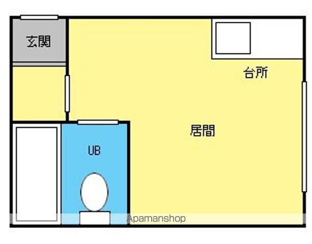コーポ福田Ⅱ(ワンルーム/3階)の間取り写真