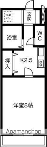 レジデンスあかり(1K/3階)の間取り写真