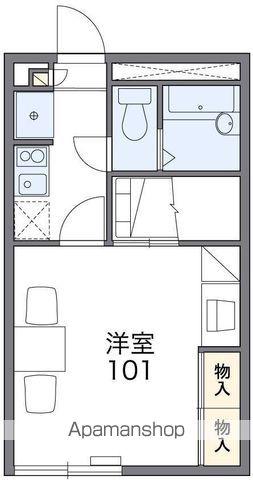 レオパレスぎぷふぇるⅡ(1K/1階)の間取り写真