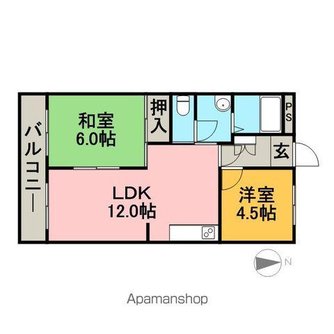 マウンティン本郷(2LDK/2階)の間取り写真