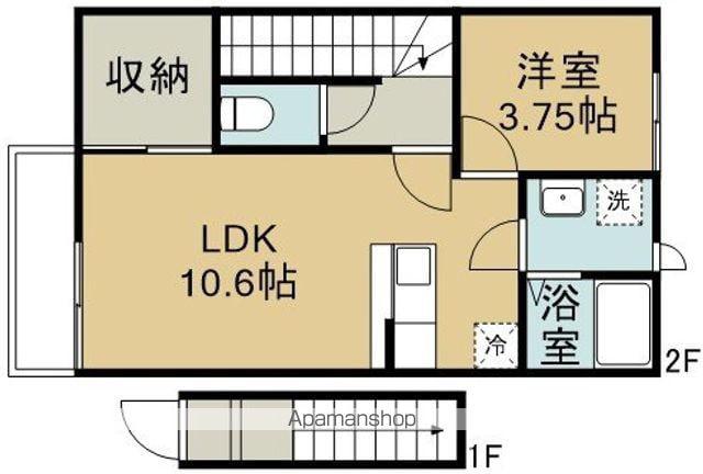 サンライズ7(1LDK/2階)の間取り写真