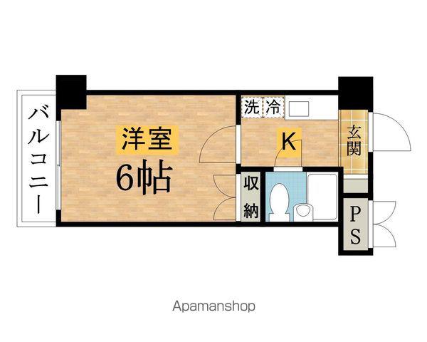 スカイコート八王子(ワンルーム/4階)の間取り写真