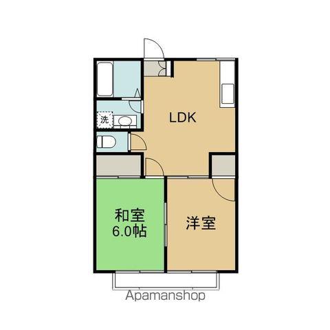 パークハウス壱番館(2LDK/2階)の間取り写真