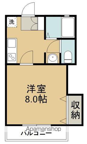 アスコット保春院(1K/2階)の間取り写真