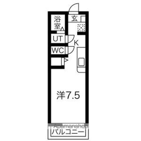 スペチアーレ(1K/1階)の間取り写真