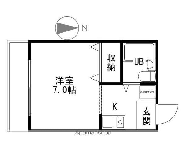 メゾンドエトワール(1K/8階)の間取り写真