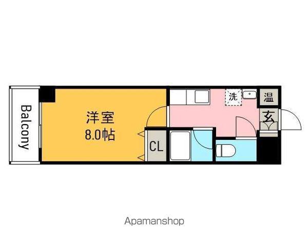 リバーサイドSEIYU(1K/4階)の間取り写真