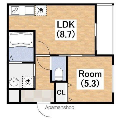 フジパレス我孫子西Ⅴ番館(1LDK/1階)の間取り写真
