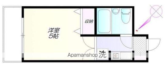 スパッツィオR655(1K/3階)の間取り写真