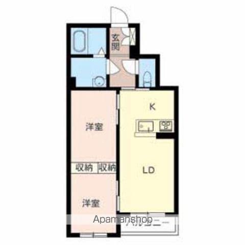 シャーメゾンK-Ⅳ(2LDK/2階)の間取り写真