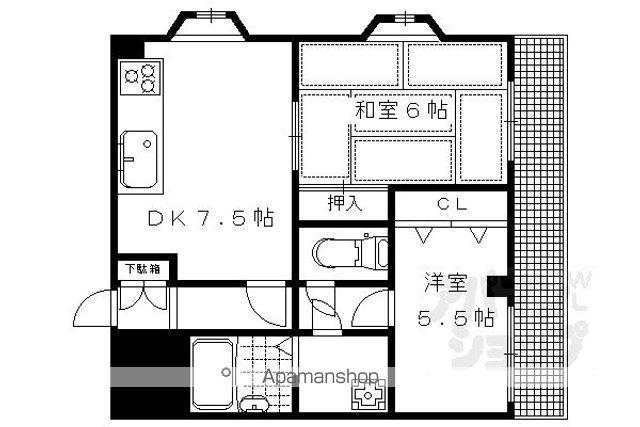 EIKOハイツ(2DK/1階)の間取り写真