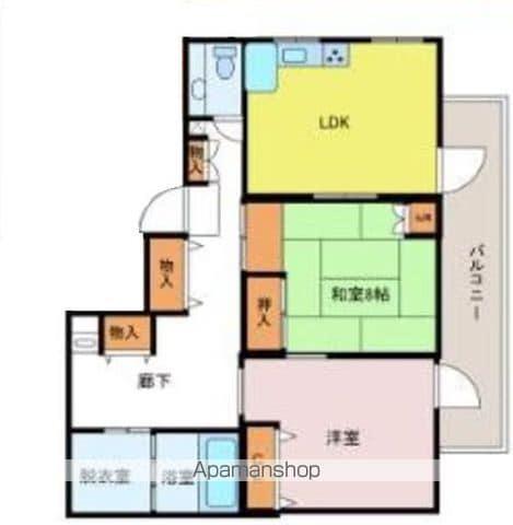 LOWEビル(2DK/5階)の間取り写真