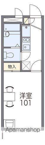レオパレス古見(1K/2階)の間取り写真