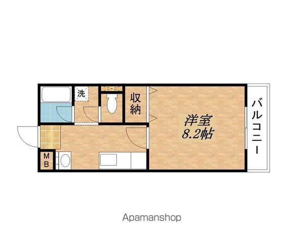 グランシャリオ(1K/3階)の間取り写真