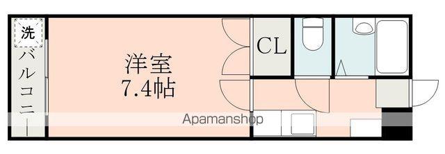 アーリー1南熊本(1K/2階)の間取り写真