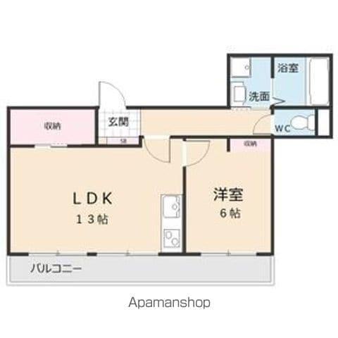 シャングリラ一社(1LDK/3階)の間取り写真