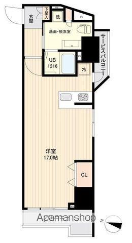SIDEONE(ワンルーム/5階)の間取り写真